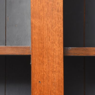 Late Victorian Tall Three-Section Walnut Open Bookcase - Image 8