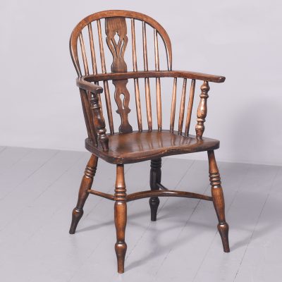 Set of 8 Elm Windsor Chairs Antique Chairs 5