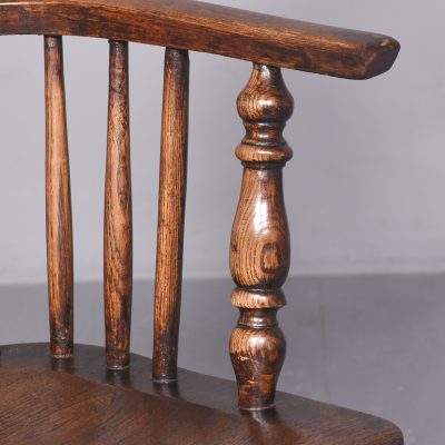 Set of 8 Elm Windsor Chairs - Image 4