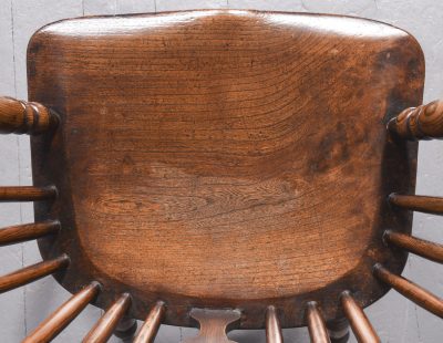 Set of 8 Elm Windsor Chairs - Image 7