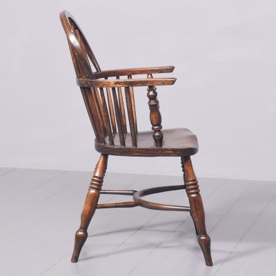 Set of 8 Elm Windsor Chairs Antique Chairs 10