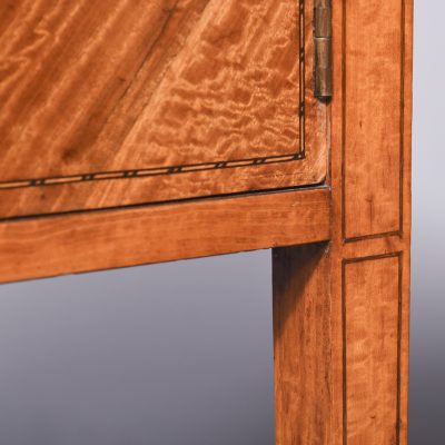 Pair of Satinwood Inlaid Bedside Cabinets - Image 5