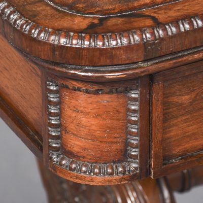 Free Standing Regency Rosewood Library Table of Exceptional Quality library table Antique Desks 4