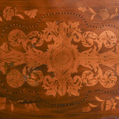 Dutch Marquetry Drop-Leaf Dining Table - Image 8