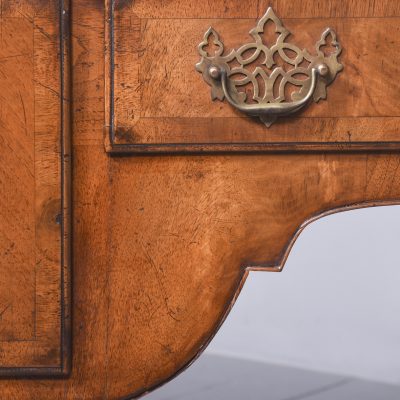 Early Georgian-Style, Freestanding Figured Walnut Writing Desk antique writing desk Antique Desks 10