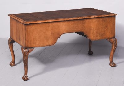 Early Georgian-Style, Freestanding Figured Walnut Writing Desk antique writing desk Antique Desks 13