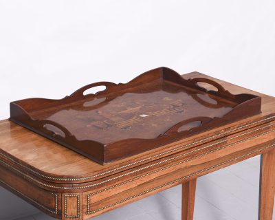 Mahogany and Inlaid Tray Antique Trays 12