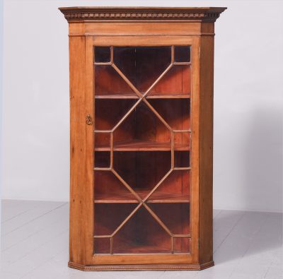 Large Georgian Style Corner Cabinet Antique Cabinets 3