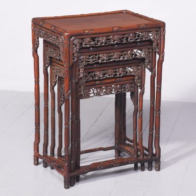 Quartetto of Hongmu Qing Dynasty tables nest Antique Furniture 3