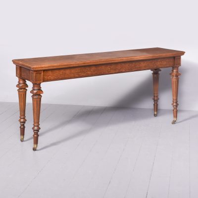 Wide William IV Pollard Oak Hall Table Hall Table Antique Furniture 3