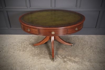 Georgian Mahogany Oval Drum Table Drum table Antique Furniture 3