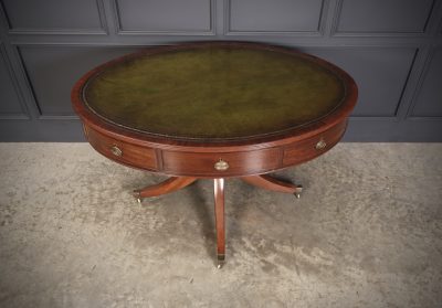 Georgian Mahogany Oval Drum Table Drum table Antique Furniture 6