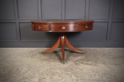 Georgian Mahogany Oval Drum Table Drum table Antique Furniture 7