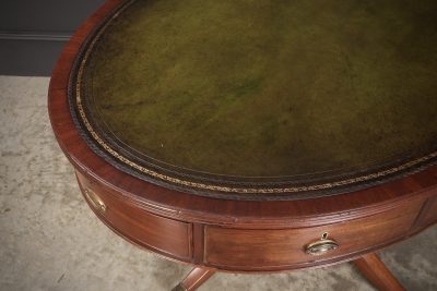 Georgian Mahogany Oval Drum Table Drum table Antique Furniture 9