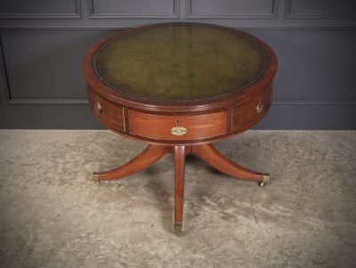 Georgian Mahogany Oval Drum Table Drum table Antique Furniture 11