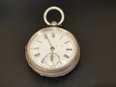 COVENTRY SOLID SILVER FUSSE POCKET WATCH Antique Clocks 3