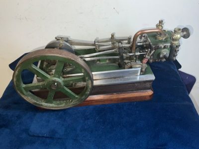 STATIC STEAM ENGINE SCRATCH BUILT CIRCA 1920’s Architectural Antiques 3