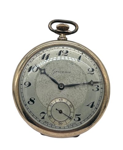 Fabulous Antique Rolled Gold Gentleman’s Dress Open Face Pocket Watch collectible pocket watch Antique Clocks 4