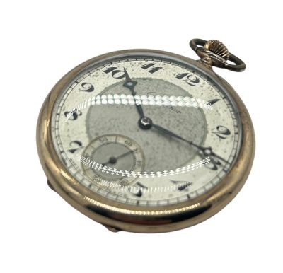 Fabulous Antique Rolled Gold Gentleman’s Dress Open Face Pocket Watch collectible pocket watch Antique Clocks 5