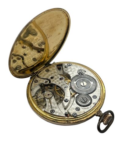 Fabulous Antique Rolled Gold Gentleman’s Dress Open Face Pocket Watch collectible pocket watch Antique Clocks 10