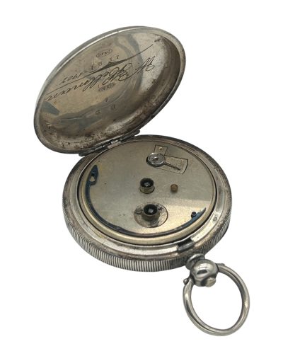 Wonderful Antique Key Wind Silver 935 Case Pocket Watch – ca 1880 collectible pocket watch Antique Watches 8