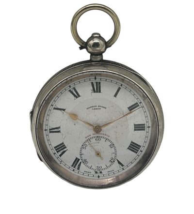 Stunning Antique Key Wind Fusee Open Face Pocket Watch – Harris Stone Leeds - Image 2