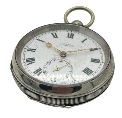 Stunning Antique Key Wind Fusee Open Face Pocket Watch – Harris Stone Leeds - Image 6