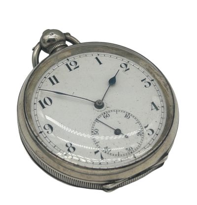 Awesome Antique English Silver Case Open face Pocket Watch collectible pocket watch Antique Watches 4