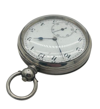 Awesome Antique English Silver Case Open face Pocket Watch collectible pocket watch Antique Watches 6