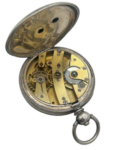 Awesome Antique English Silver Case Open face Pocket Watch collectible pocket watch Antique Watches 9