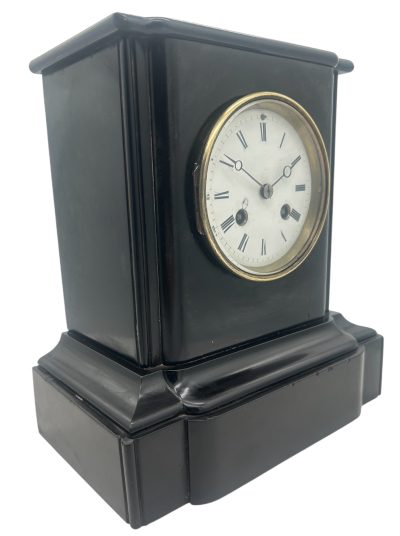 Lovely Edwardian architectural Slate Mantel Clock – 8 Day bell striking Clock Mantel Clock Antique Clocks 9