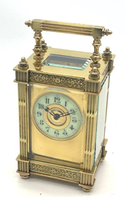 Fantastic Antique Edwardian French 8 day Carriage clock– ca 1900 carriage clock Antique Clocks 4