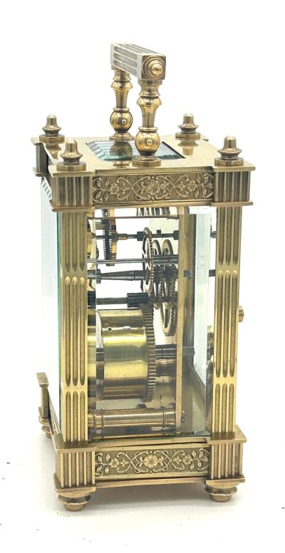 Fantastic Antique Edwardian French 8 day Carriage clock– ca 1900 carriage clock Antique Clocks 7