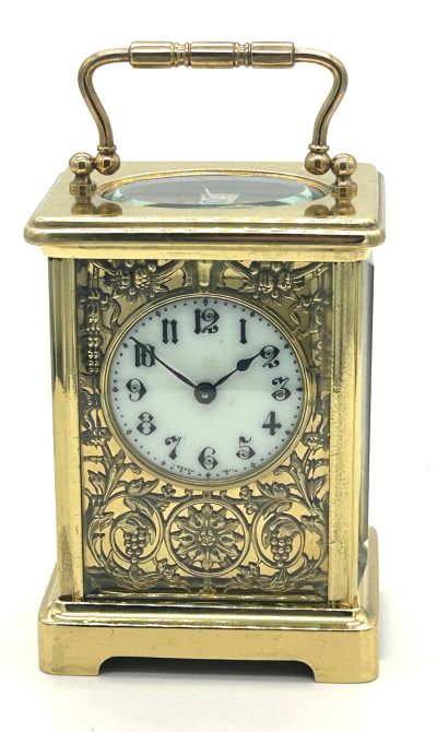 Stunning Antique French 8 day Carriage clock – ca 1900 carriage clock Antique Clocks 3