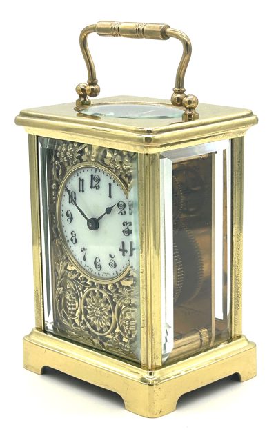 Stunning Antique French 8 day Carriage clock – ca 1900 carriage clock Antique Clocks 5