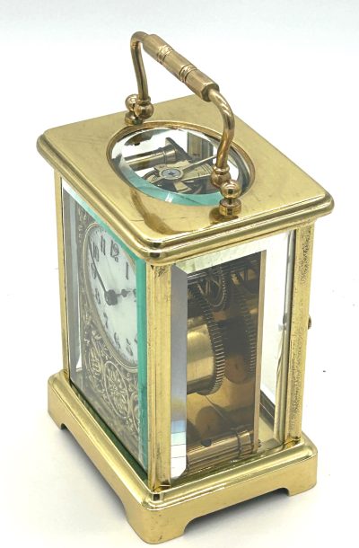 Stunning Antique French 8 day Carriage clock – ca 1900 carriage clock Antique Clocks 6