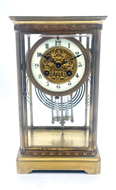 Fabulous French 4 glass regulator Mantel Clock – ca1880 Regulator clock Antique Clocks 3