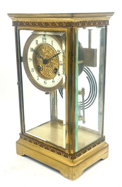 Fabulous French 4 glass regulator Mantel Clock – ca1880 Regulator clock Antique Clocks 5