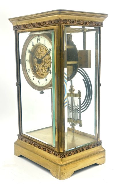 Fabulous French 4 glass regulator Mantel Clock – ca1880 Regulator clock Antique Clocks 6