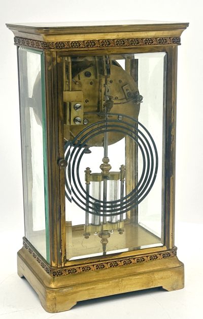 Fabulous French 4 glass regulator Mantel Clock – ca1880 Regulator clock Antique Clocks 9