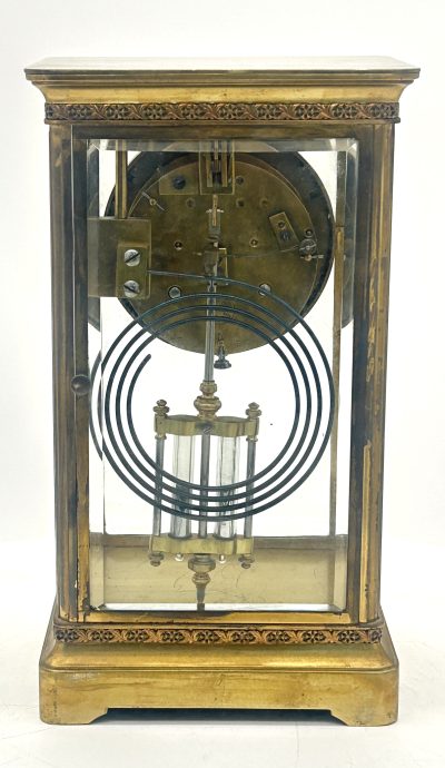 Fabulous French 4 glass regulator Mantel Clock – ca1880 Regulator clock Antique Clocks 10