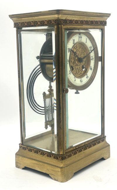 Fabulous French 4 glass regulator Mantel Clock – ca1880 Regulator clock Antique Clocks 13