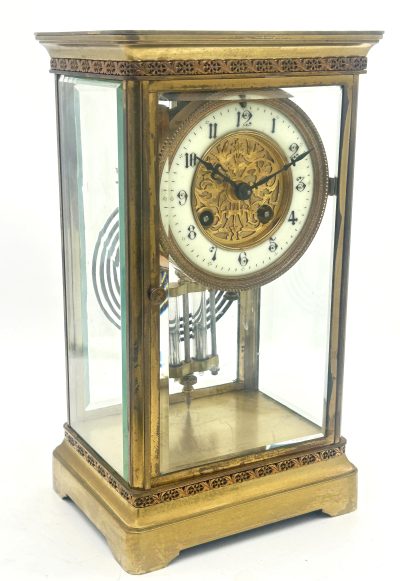 Fabulous French 4 glass regulator Mantel Clock – ca1880 Regulator clock Antique Clocks 14