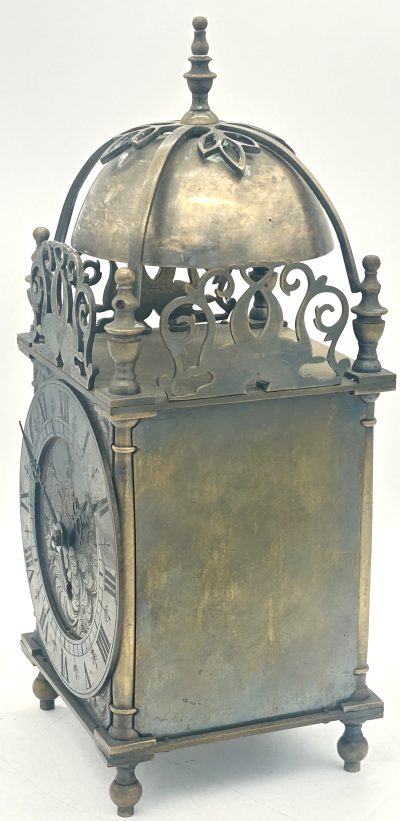 Wonderful English Style Brass Lantern Clock – ca1900 LANTERN CLOCK Antique Clocks 6