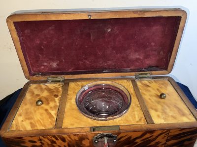 Tortoise Shell tea caddy Antique Boxes 11