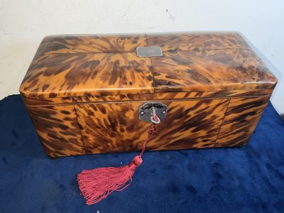 Tortoise Shell tea caddy Antique Boxes 21