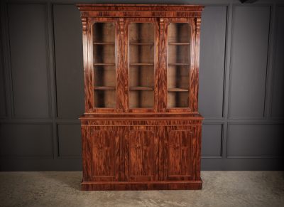 Superb Victorian Mahogany Glazed Bookcase bookcase Antique Bookcases 5