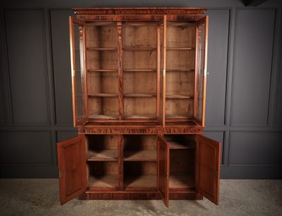 Superb Victorian Mahogany Glazed Bookcase bookcase Antique Bookcases 6