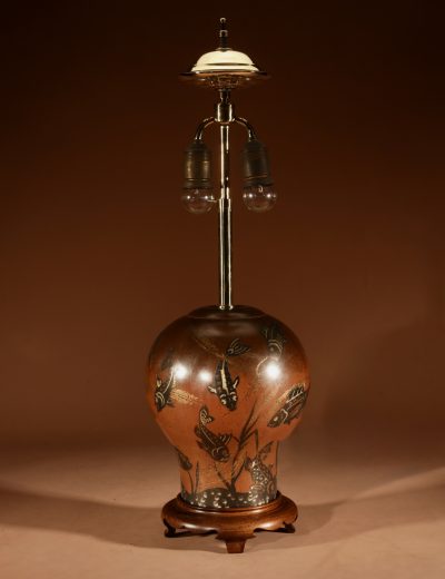 Impressive WMF – Design Paul Haustein, “Ikora Metall” Dinanderie Copper Table Lamp Circa 1927. Table Lamp Antique Lighting 6