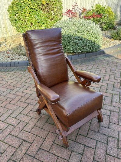 Charles Bevan Reclining Armchair 19th century Antique Chairs 3